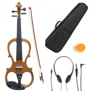 Pakyawan murang makulay na 4 string 4/4 violin OEM custom na presyo ng electric violin para sa lahat ng edad