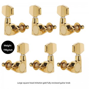 Fully Enclosed Electric Guitar String Knob Zinc Alloy Chord Knob Tuning Pegs for Guitar Musical Instrument