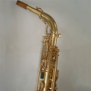 Eb Gold Lacquer Melody Professional Apprientence Electronique Alto Saxophone Made In China