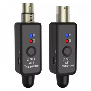 Rechargeable Built-in Battery 2.4GHz ISM Band Wireless Microphone Factory Hot A11 Mic Live, Audio Transmitter Receiver