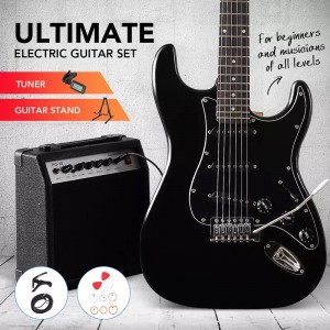 Guitarra eléctrica de 39 pulgadas con amplificador