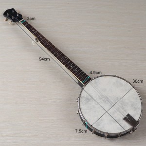 39” Wholesale Manufacturers Hot Sale Musical Instrument 5 String Banjo Body for Beginner Matte