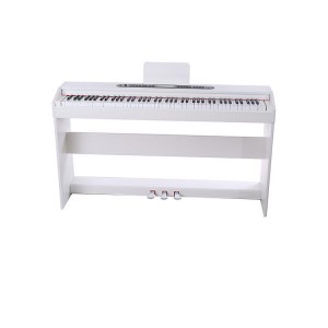 지능형 88 키 디지털 피아노 3 페달 전문 악기 80 데모 노래 주니어 용 키보드 피아노