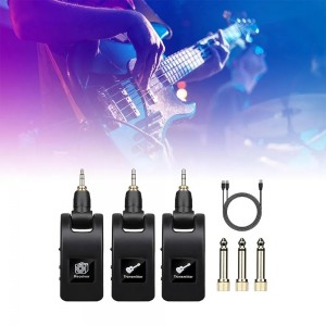 Guitar Transmitter and Receiver Microphone System for Dynamic Microphone, Guitar Condenser Microphone