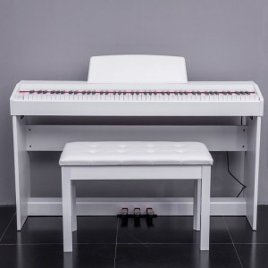 Venda imperdível Piano digital 88 teclas ponderadas Instrumentos de teclado de ação de martelo Piano tipo vertical com luzes LED
