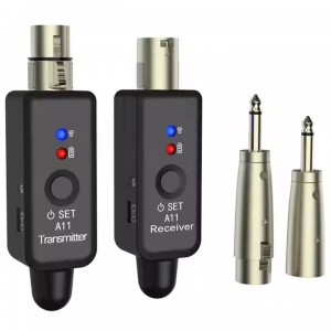 Rechargeable Built-in Battery 2.4GHz ISM Band Wireless Microphone Factory Hot A11 Mic Live, Audio Transmitter Receiver