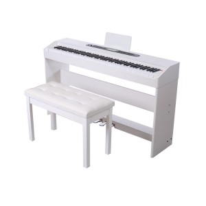 Piano Elektrik Berkualiti Tinggi 88 kekunci Bahan Papan Bunyi Kayu Pepejal 80 Lagu Demo Papan Kekunci Piano Digital untuk Hadiah