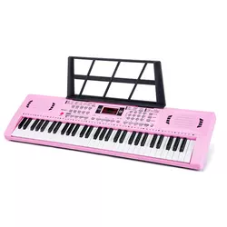 Popular 61 teclas teclado de órgano eléctrico Piano instrumento Musical multifunción para niños y principiantes