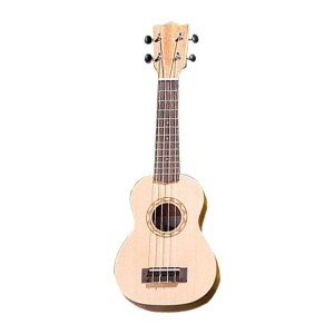 23 英寸云杉木琴身尤克里里木制玩具吉他，适合儿童成人