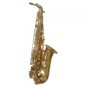Eb Gold Lacquer Melody Professional Apprientence Electronique Alto Saxophone Made In China
