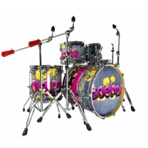 Spritzlackierung Akustik-Schlagzeug aus Pappel-Birkenholz Custom Drum-Set