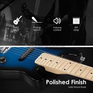 30-Zoll-E-Gitarren-Kit mit Verstärker
