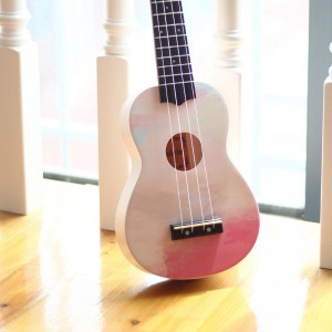Популярная 21-дюймовая гавайская гитара разных цветов, красивые девушки, начинающие, милые узоры, маленькая укулеле