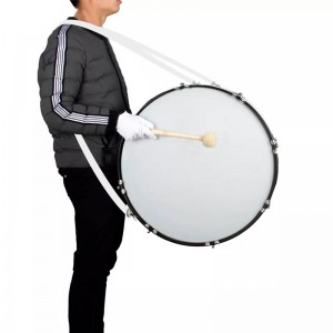 Populaire marching-basdrumsets Roestvrijstalen marching-bandtrommels met verstelbare accessoires