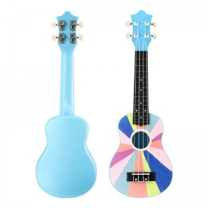 21-Zoll-Sopran-Ukulele-Kit Hawaii Mini-Gitarren-Ukulele mit Gig Bag String Pick Tuner Musikinstrument