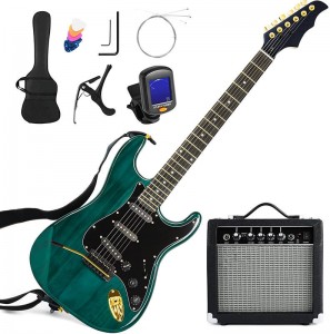 Kit Gitar Elektrik 39 Inci dengan Amplifier