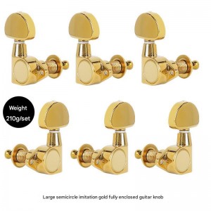 Fully Enclosed Electric Guitar String Knob Zinc Alloy Chord Knob Tuning Pegs for Guitar Musical Instrument