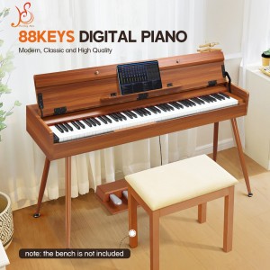 Wholesale Wooden Professional Adult Examination Keyboards Kids Electric Digital Piano 88 Heavy Keys