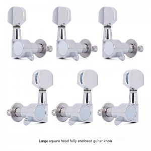 Fully Enclosed Electric Guitar String Knob Zinc Alloy Chord Knob Tuning Pegs for Guitar Musical Instrument