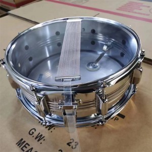 Steel Shell 14*5.5 Inch Snare Drum, Marching Snare Drum Professional Music Instrument With Shoulder Strap