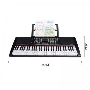 Smart Light-up 61 Keys Electric Organ Keyboard Instruments Teaching Function MP3 Playback Electric Piano for Beginners