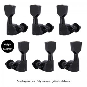 Fully Enclosed Electric Guitar String Knob Zinc Alloy Chord Knob Tuning Pegs for Guitar Musical Instrument