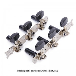 Fully Enclosed Electric Guitar String Knob Zinc Alloy Chord Knob Tuning Pegs for Guitar Musical Instrument