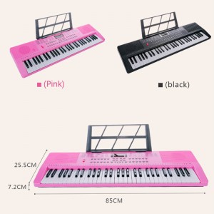 Teclado de piano elétrico 61 teclas Instrumentos musicais Função de ensino Entrada de áudio Saída Órgão elétrico