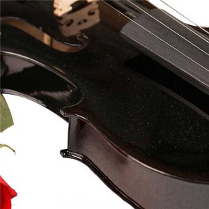 Full Size Manufacturer Solidwood Violin For Students Colorful Black 4/4 1/10 1/2 Acoustic Germany Violin
